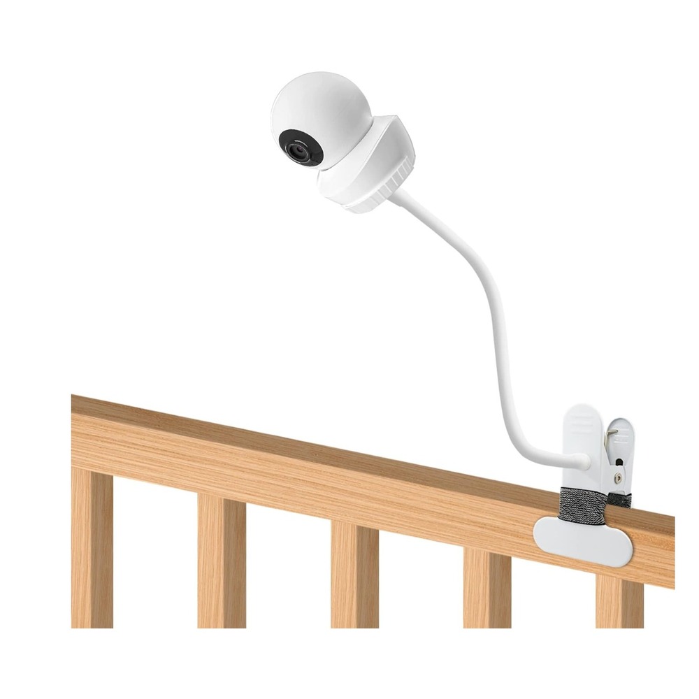 Baby Monitor Mount for Babysense HD S2 V43 Flexible Gooseneck Clamp White